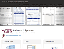 Tablet Screenshot of ans-systems.com
